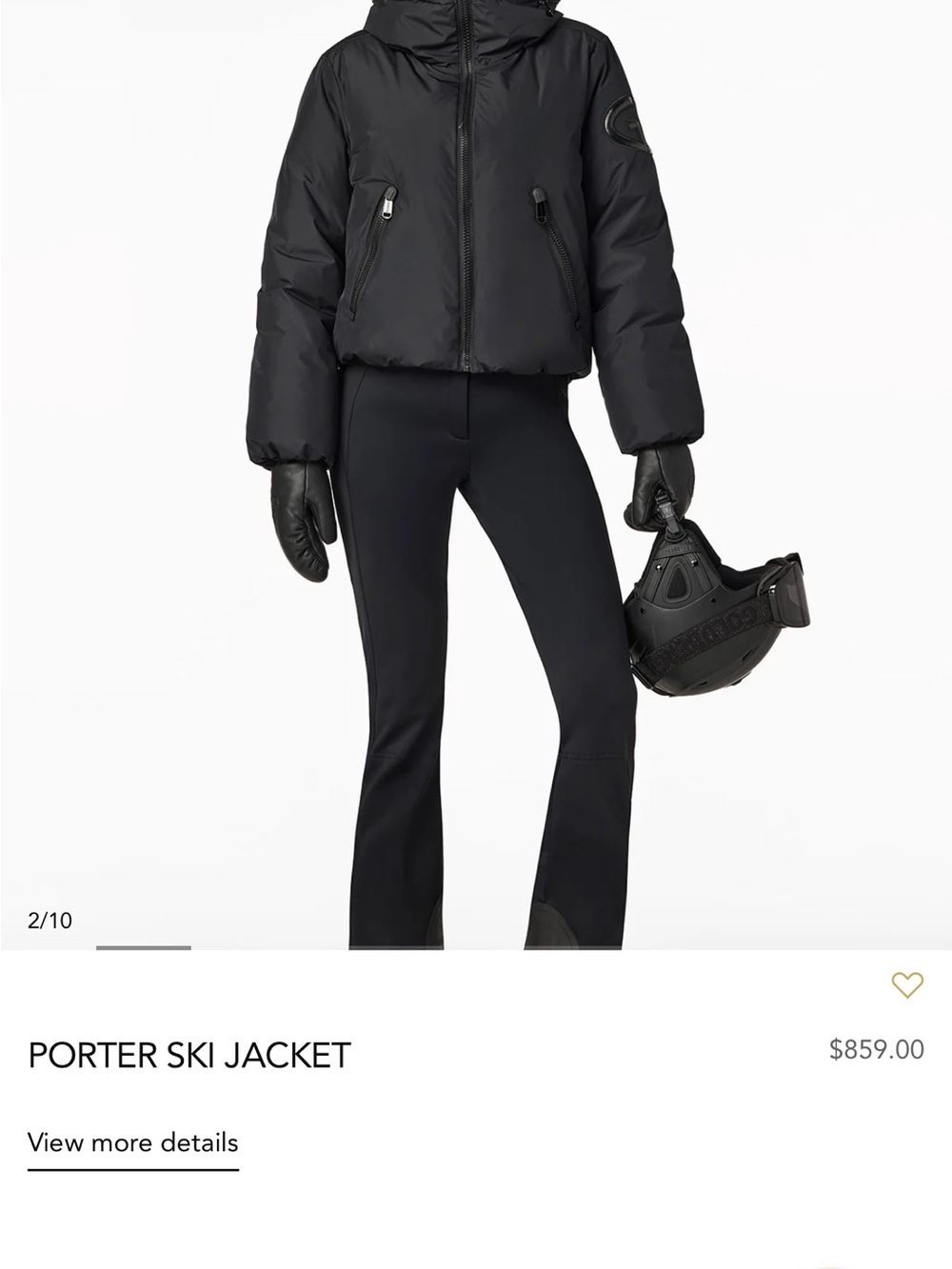 Goldbergh Black Porter Ski Jacket